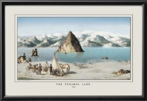 Pyramid Lake NV 1845 Charles Preuss