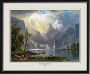 In the Sierras CA 1868 Albert Bierstadt