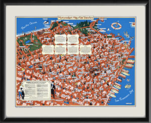 San Francisco CA 1940 Merry-maker's Map of San Francisco