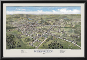 Morristown NJ 1876 T.M. Fowler Color