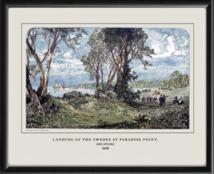 Landing of the Swedes at Paradise Point DE 1638