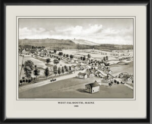 West Falmouth Maine 1880 Everts & Peak