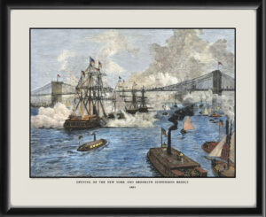 New York City NY 1883 - Brooklyn Bridge ILN
