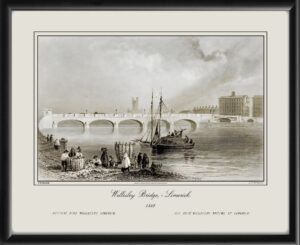Limerick Ireland 1842 Wellesley Bridge W.H. Bartlett engraved by J.C. Armytage