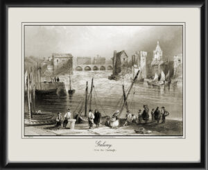 Galway Ireland 1842 W.H. Bartlett engraved by Charles Cousen