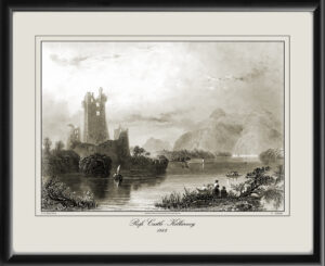 Ross Castle Killarney Ireland 1942 William Henry Bartlett engraved by Charles Cousen