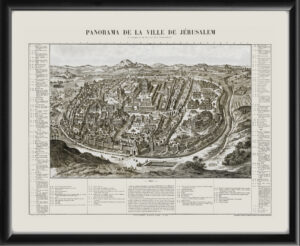 Jerusalem Israel 1873 Panorama of the City of Jerusalem at the Time of the Death of Jesus Christ