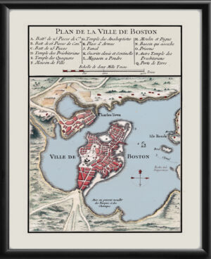 Boston MA 1764 Jacques Bellin