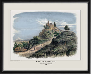 Mexico. Cholula. 1850 Great Pyramid