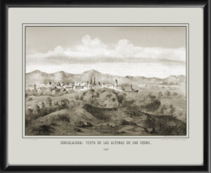 Guadalajara, Mexico Vista de las Alturas de San Pedro 1867