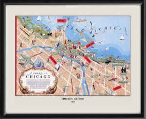 Chicago IL 1935 - Chart of Chicago