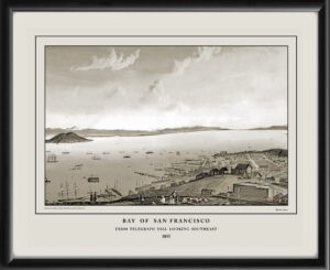 Bay of San Francisco from Telegraph Hill Looking S.E. 1855 Thomas Ayres