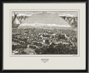 Denver CO 1885 by Ferdinand Hirt