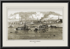 New Albany IN 1872 viewed from the Ohio River Alfred R. Waud, engraved by John Filmer