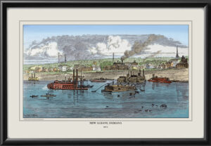 New Albany IN 1872 viewed from the Ohio River Alfred R. Waud, engraved by John Filmer
