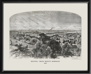 Boston MA 1872 from Mount Bowdoin Asa Coolidge Warren