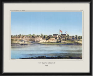 Fort Smith AK 1856 H.B. Mollhausen and Thomas Sinclair