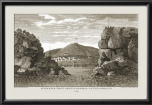 View of the entrance to and town of St. John's Newfoundland 1818