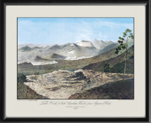 Table Rock SC 1853, viewed from Caesars Head. Lewis R. Gibbs